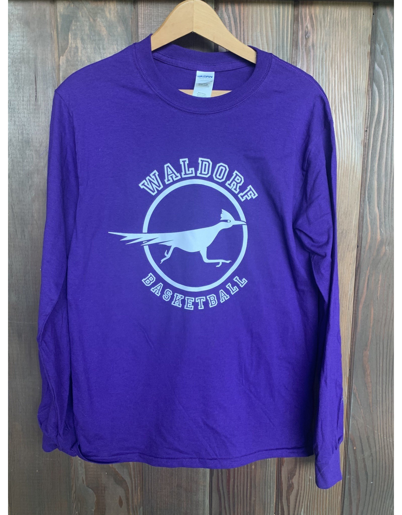 Basketball T-shirt Youth Long Sleeve Cotton Purple