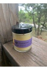 Apothecary Glass beeswax candle w/ Lavender. Harmony