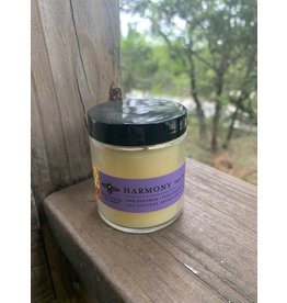 Apothecary Glass beeswax candle w/ Lavender. Harmony