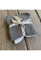 Square Cotton Knit Dishcloth - set of 2