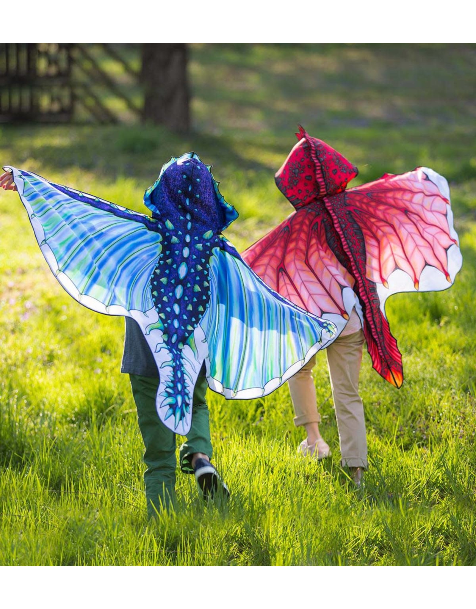 Hooded Dragon Wings - red