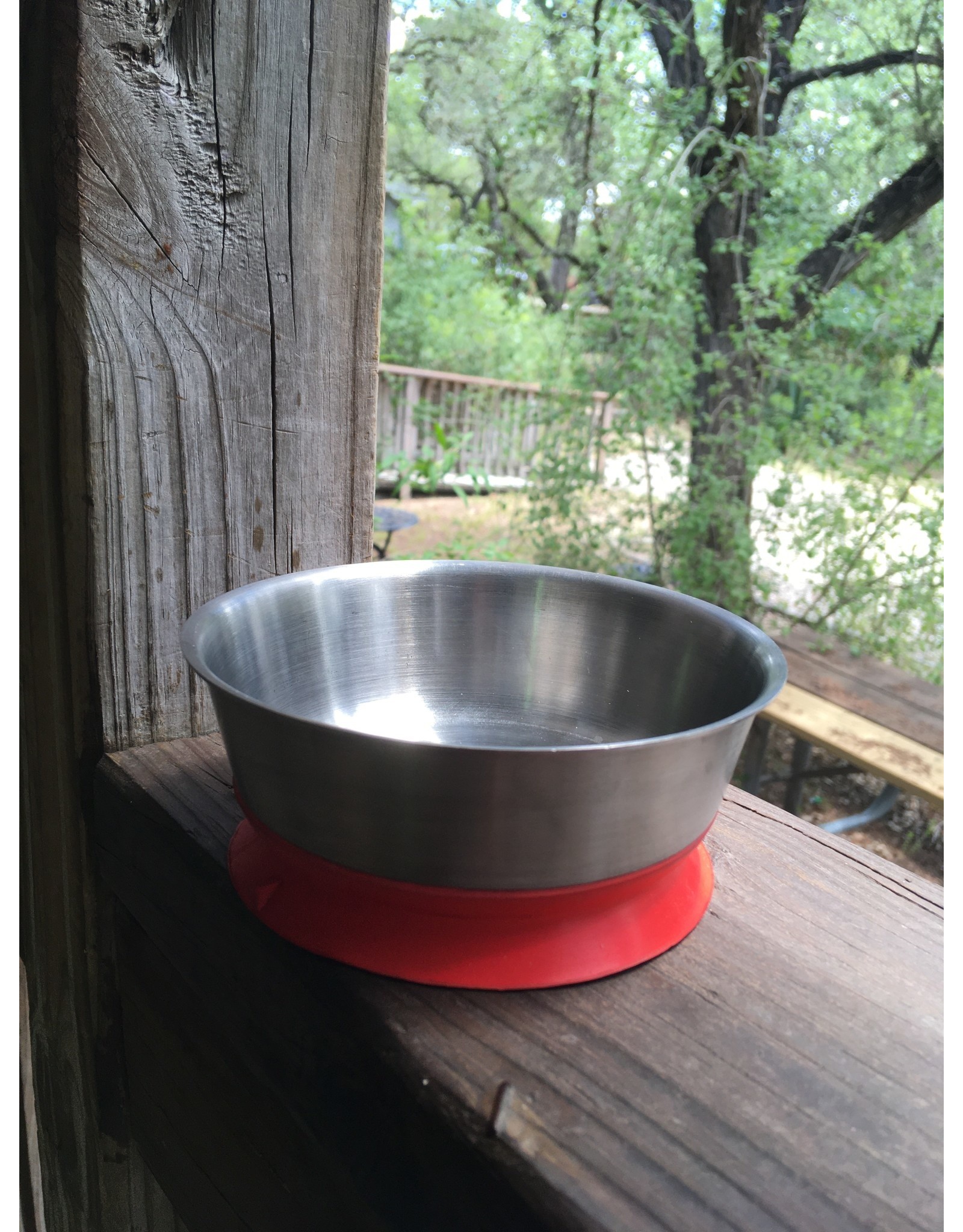 Stainless Steel Bowl with Suction Base