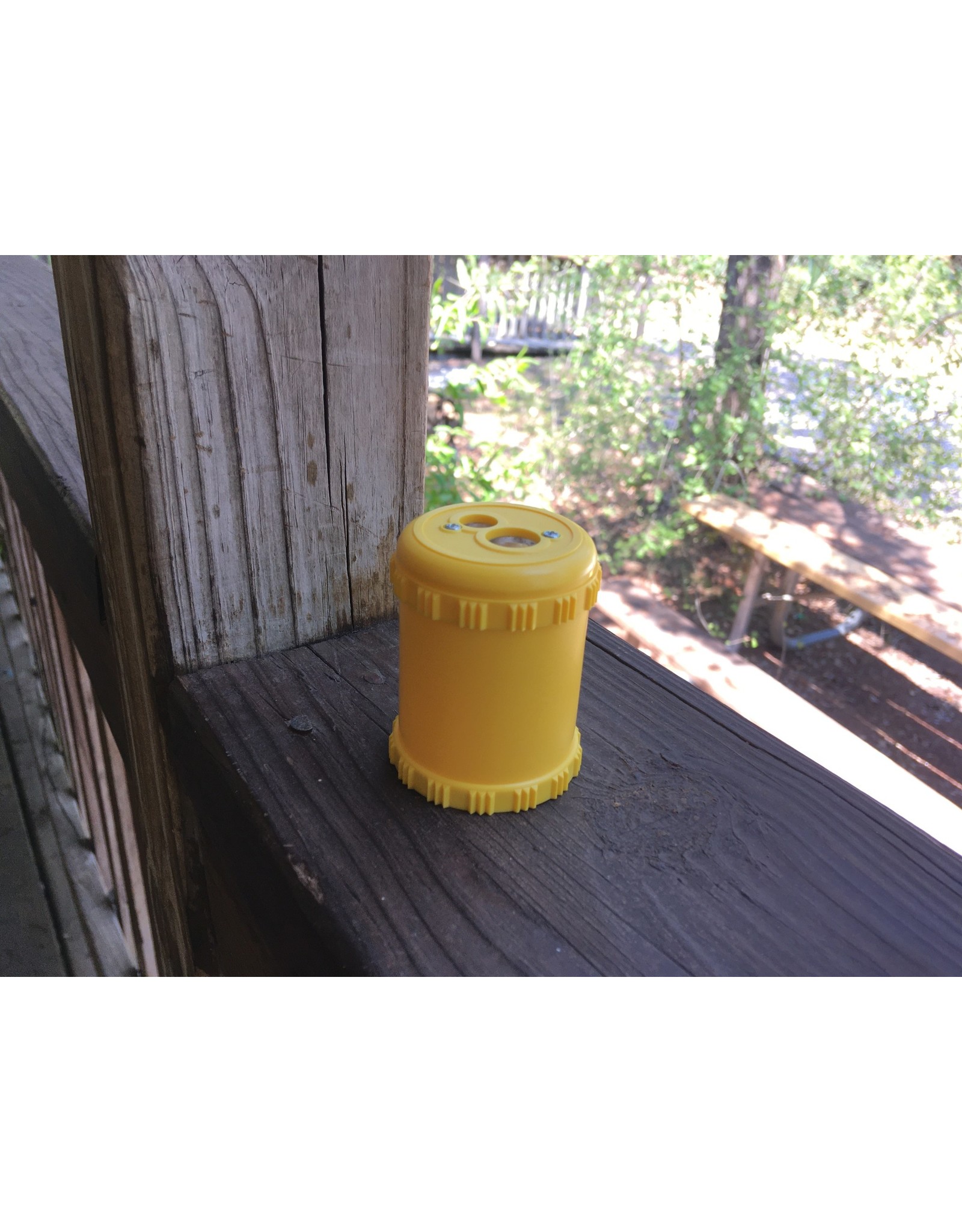 Yellow Dual Sharpener with Two-Hole Drum