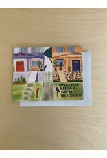 Neighbor Thank You Card Blank Inside 4x5.5