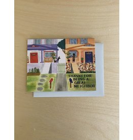 Neighbor Thank You Card Blank Inside 4x5.5