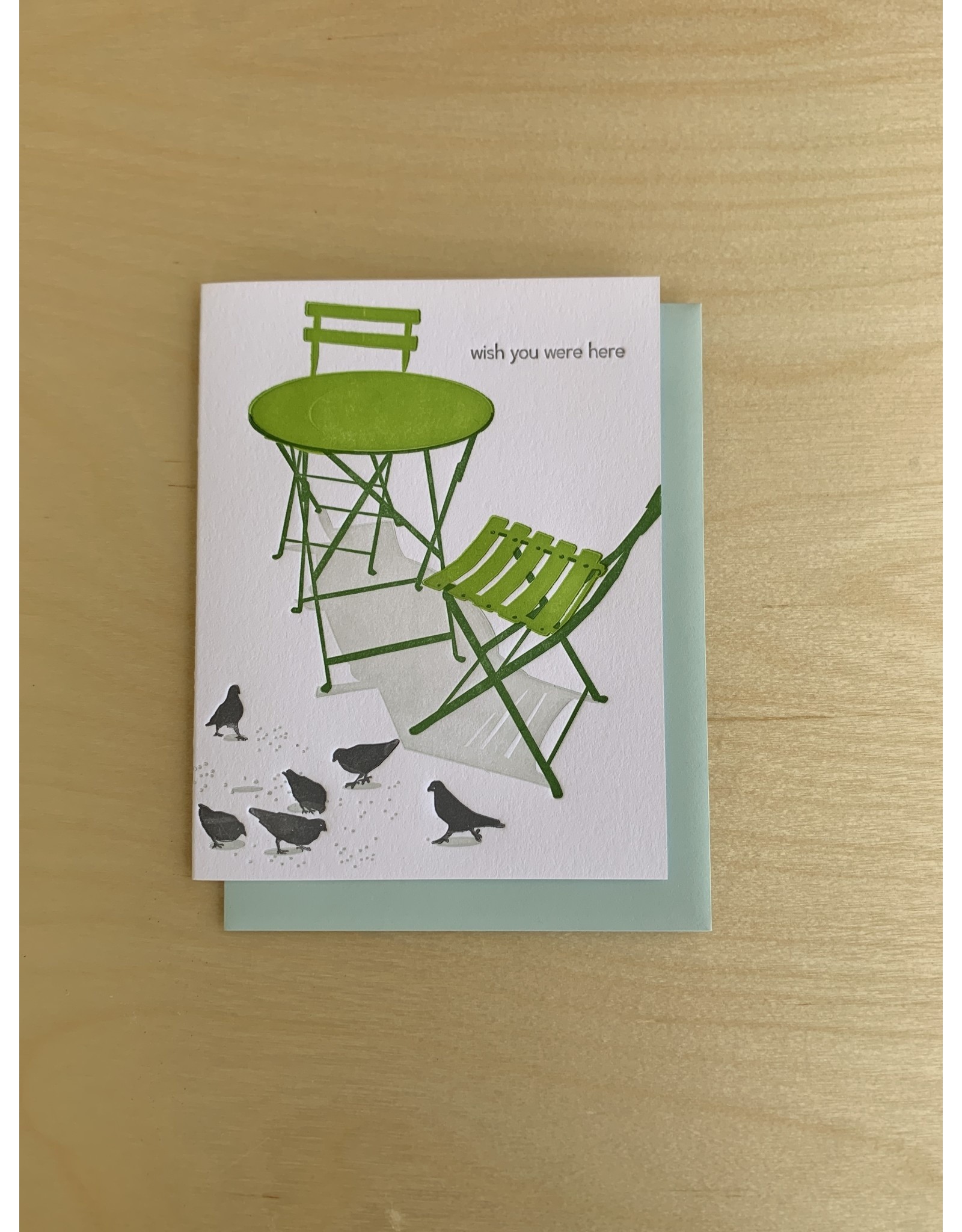 Wish You Were Here Card Blank Inside 4x5.5