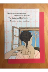 We Remember Moments Card Blank Inside 5x7