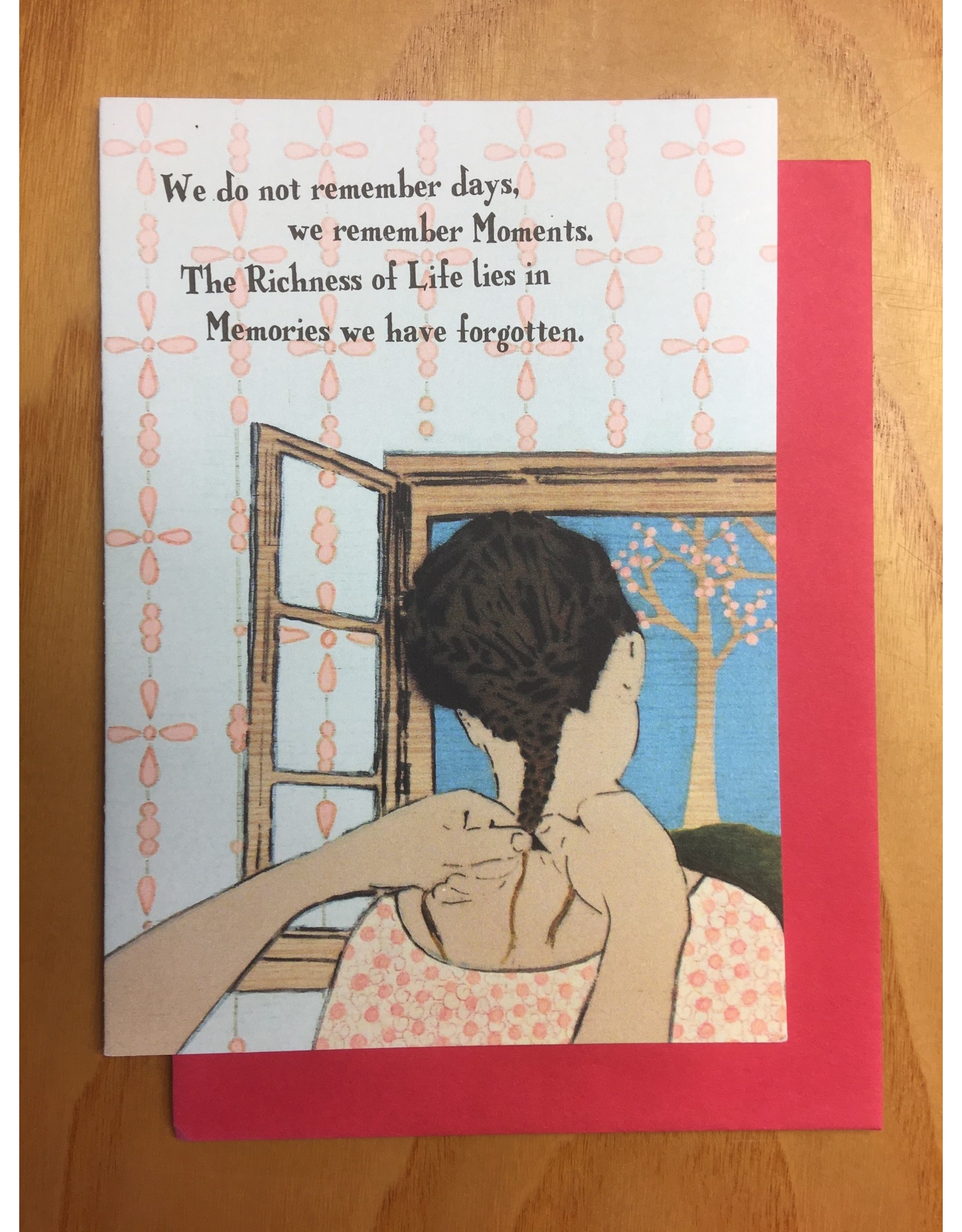 We Remember Moments Card Blank Inside 5x7
