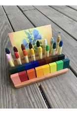 Cherry Crayon Holder 16 Blocks & 16 Sticks w/ Postcard Slot