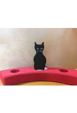 Candle Ring Figure Black Cat - Grimm's