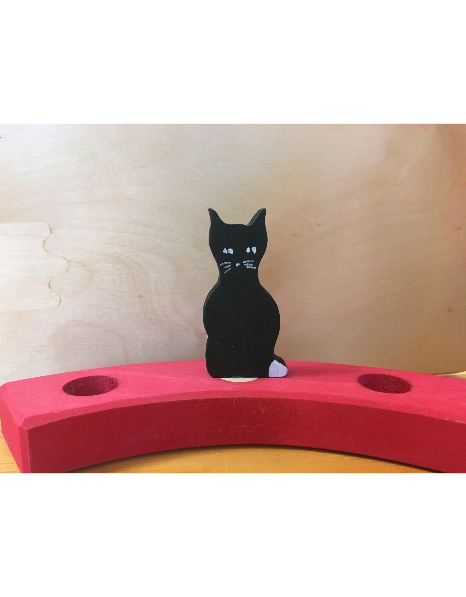 Candle Ring Figure Black Cat - Grimm's