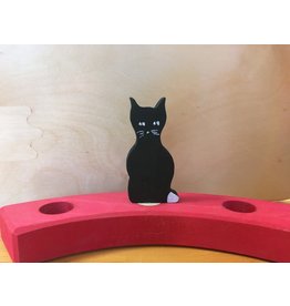 Candle Ring Figure Black Cat - Grimm's