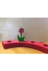 Candle Ring Figure Pink Flower - Grimm's