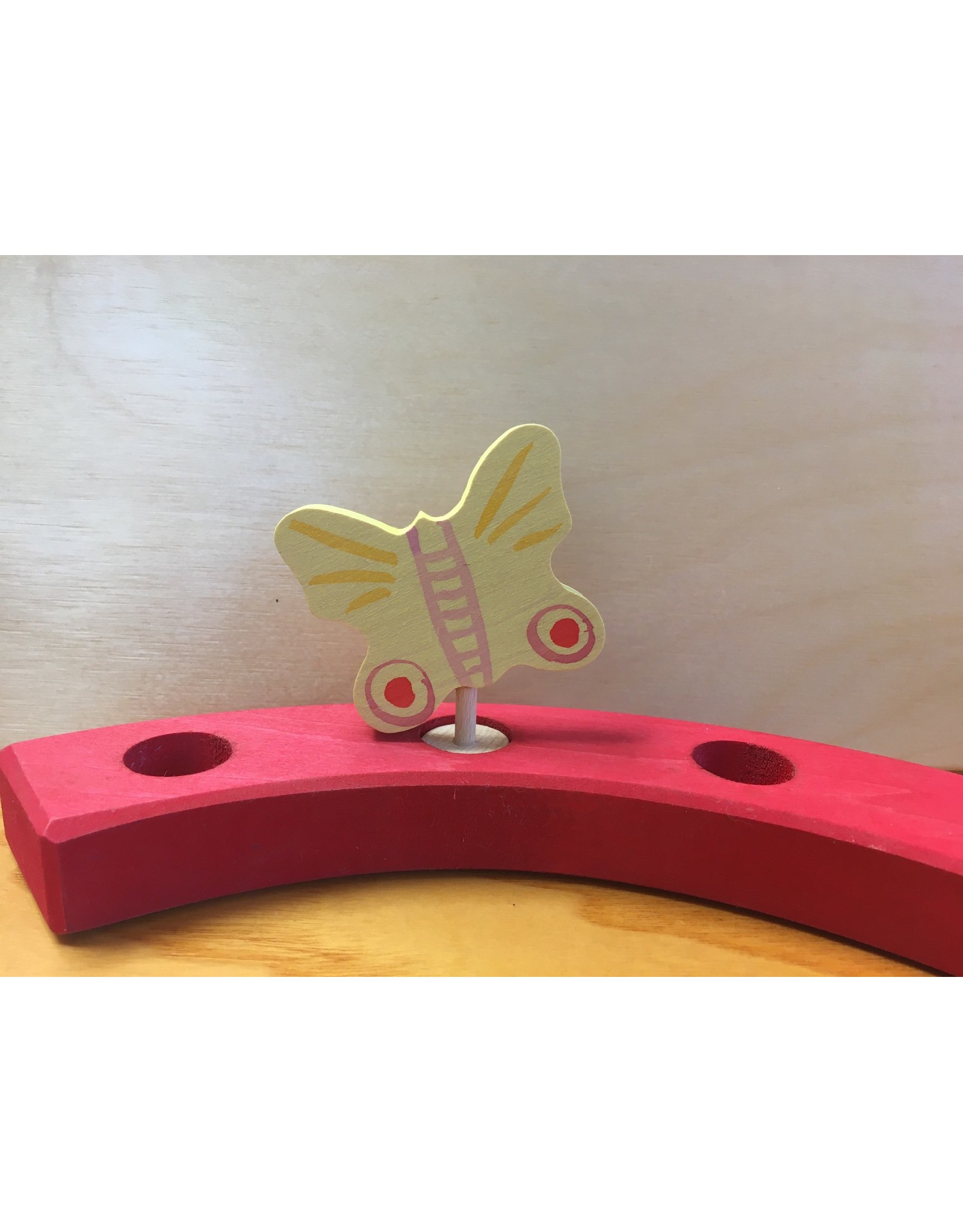 Candle Ring Figure Yellow Butterfly - Grimm's