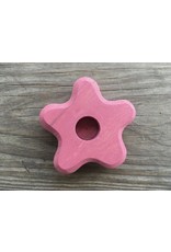 PINK FLOWER CANDLE HOLDER 3in - Grimm's