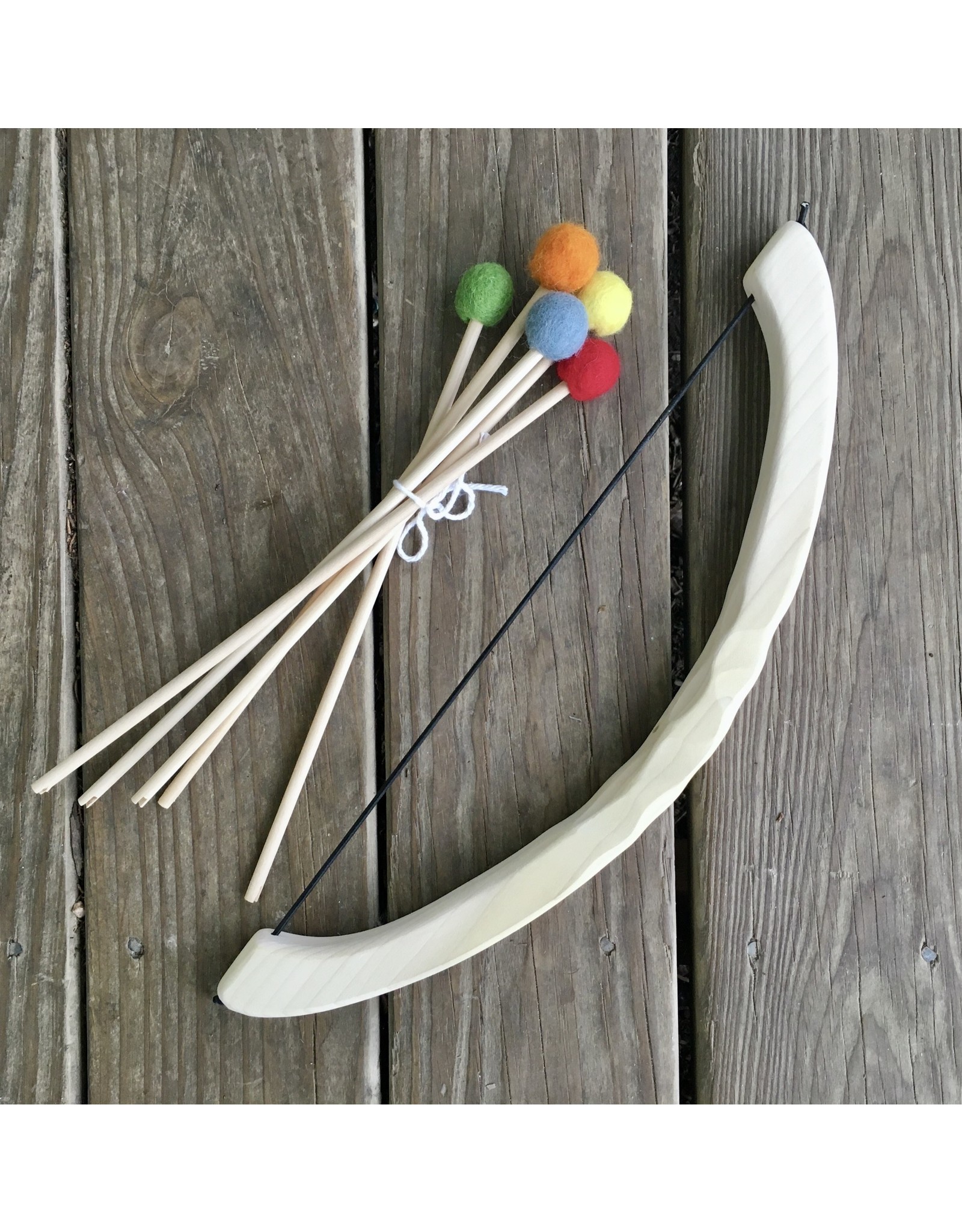 Wooden Bow with Felt Tip Arrows - Local Pick Up Only