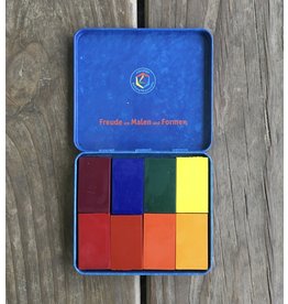 Crayon Block Set of 8 in a Tin - Waldorf