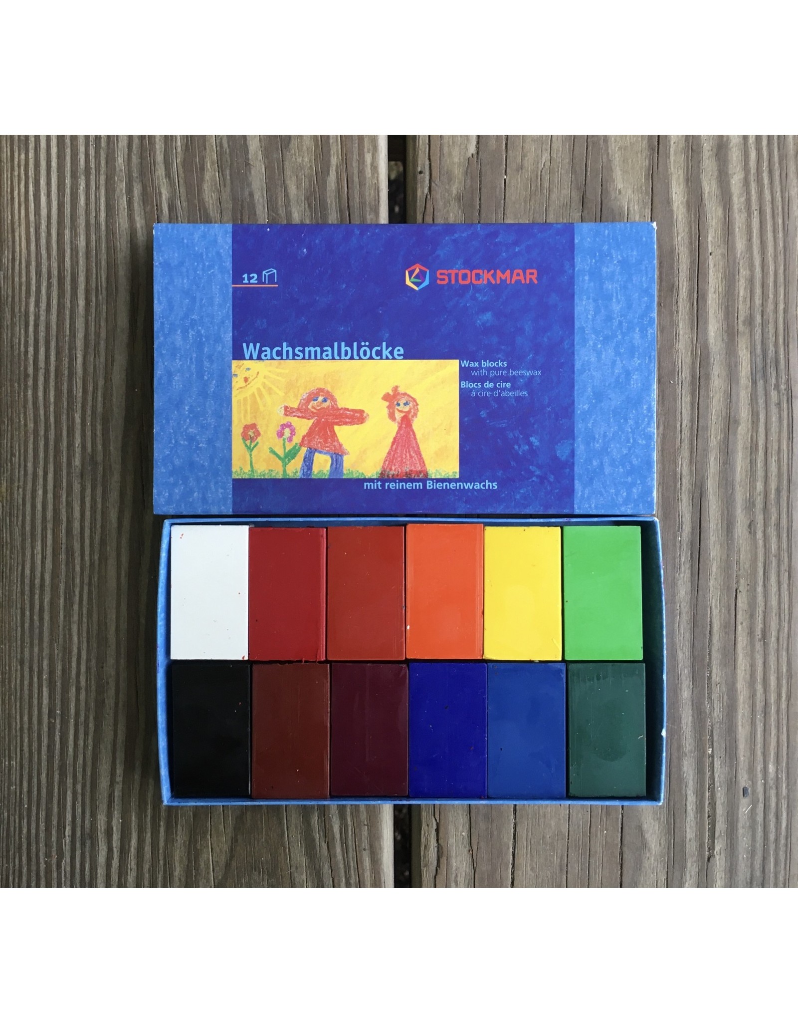 Crayon Block Set in BOX 12 assorted