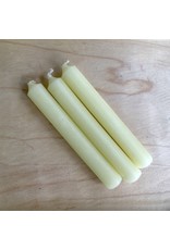 Cream White Beeswax Candle 4in - Grimm's