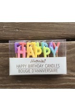 Rainbow Happy Birthday Candles