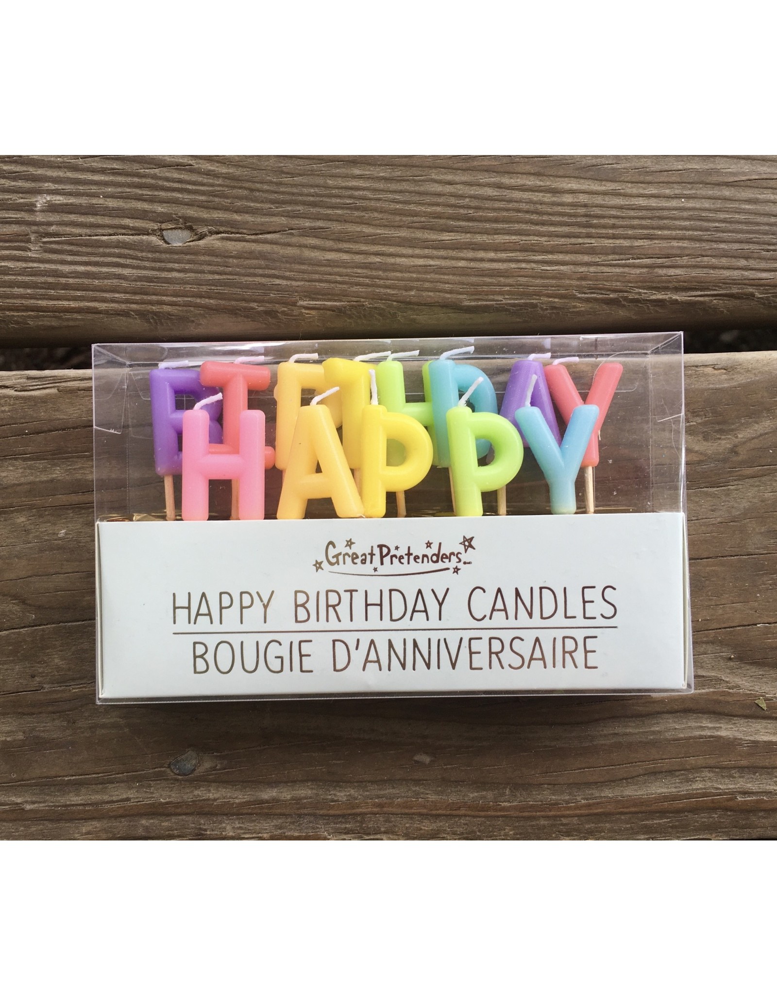 Rainbow Happy Birthday Candles