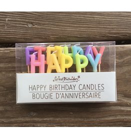 Rainbow Happy Birthday Candles