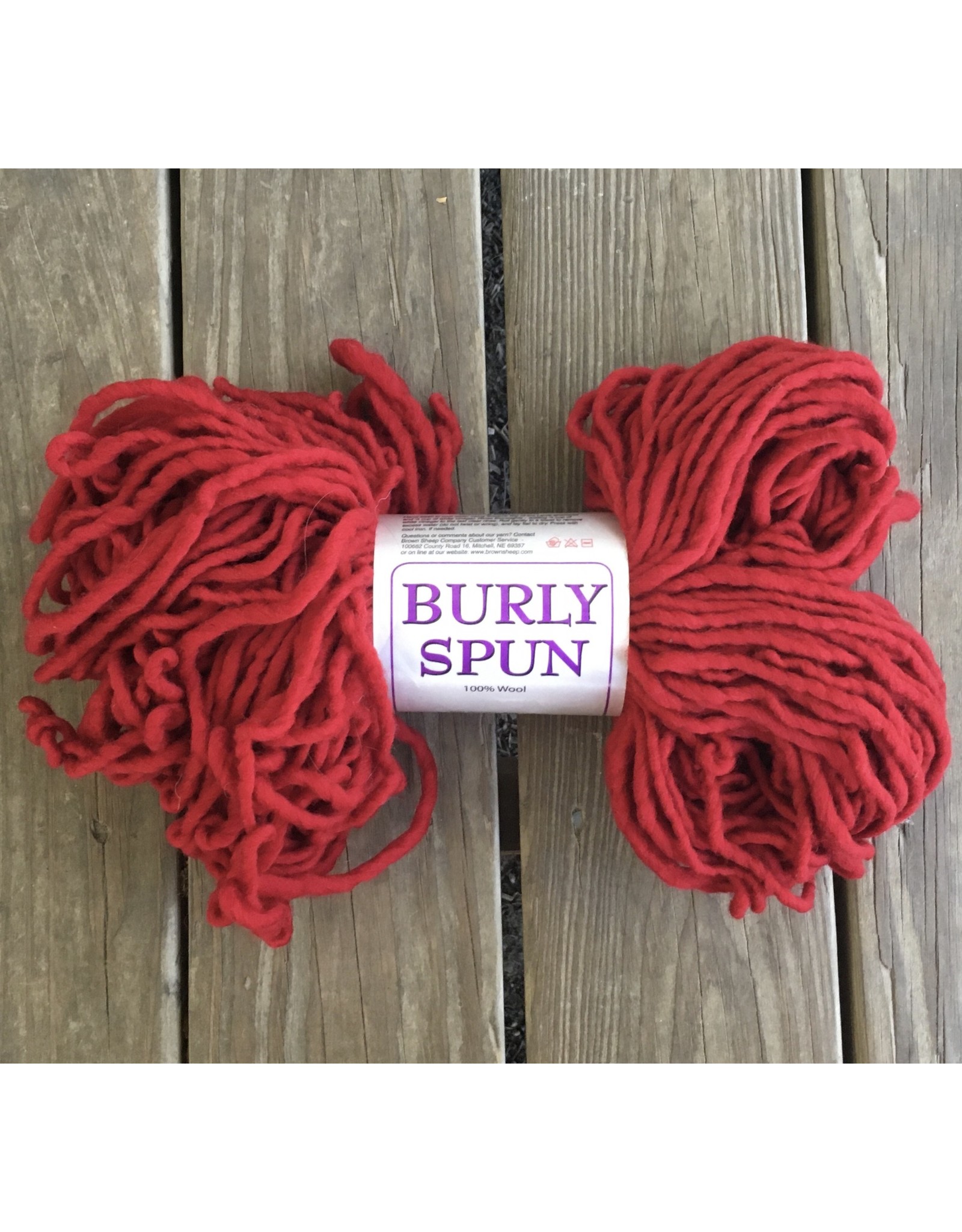 BURLY SPUN 100% WOOL Ruby Red BS180