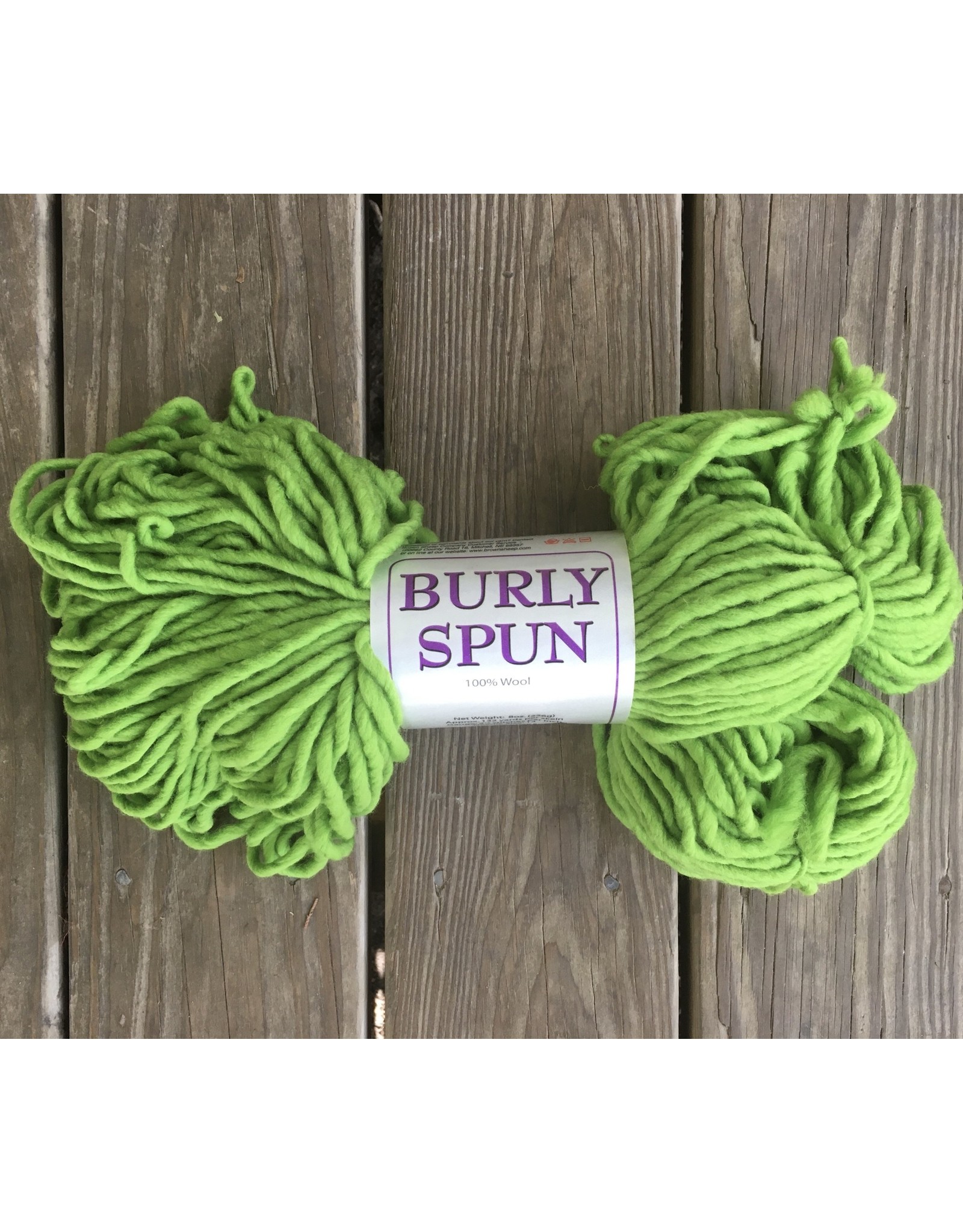 BURLY SPUN 100% WOOL Limeade BS120