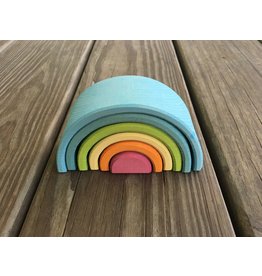 Mini Pastel Rainbow Stacking Tunnel  - Grimm's