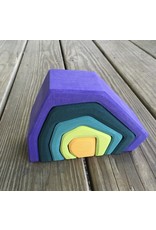 Earth Stacking Puzzle Blocks 16cm - Grimm's
