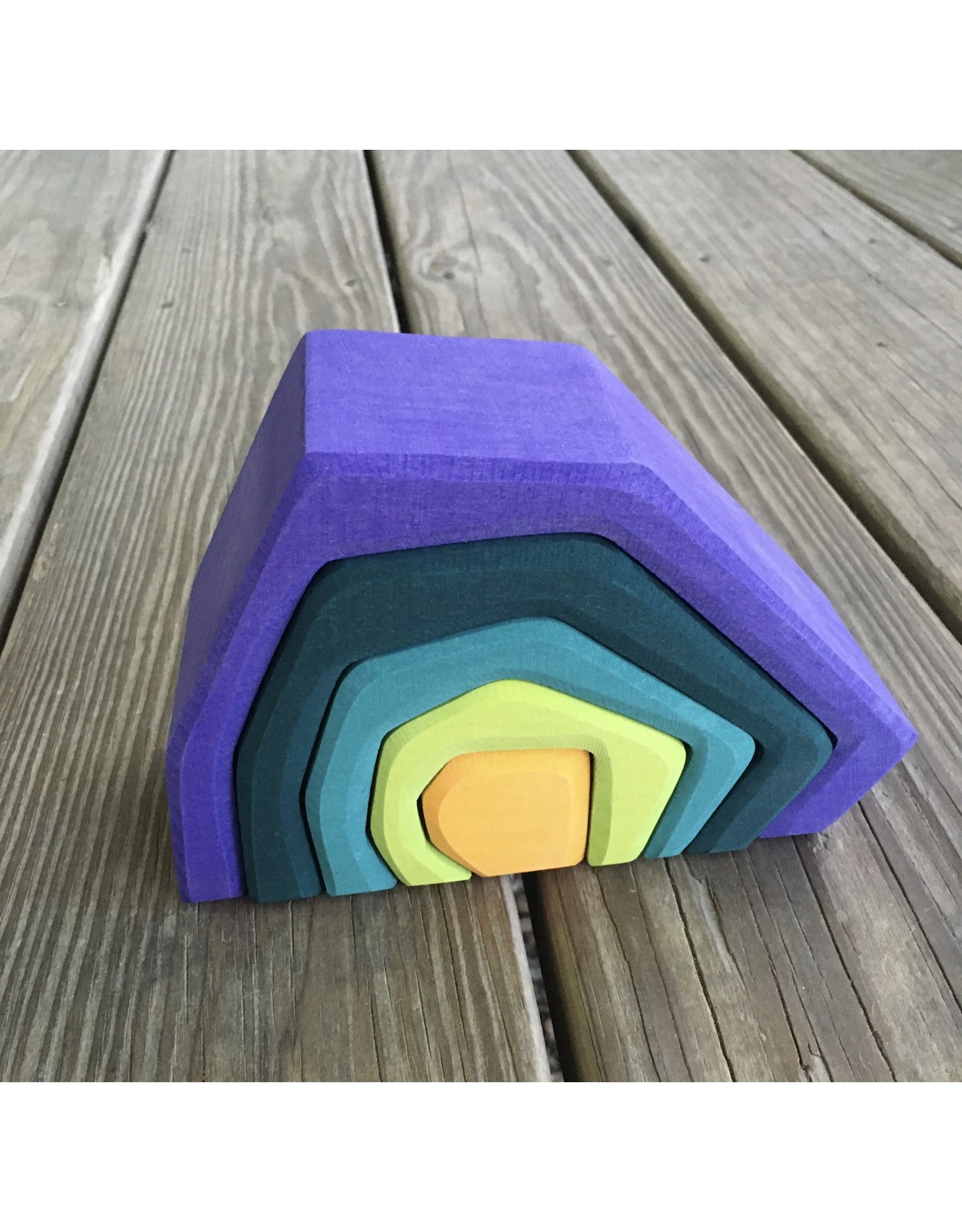 Earth Stacking Puzzle Blocks 16cm - Grimm's