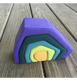 Earth Stacking Puzzle Blocks 16cm - Grimm's