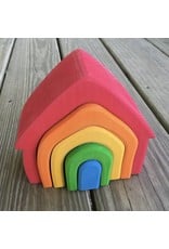 House Stacking Puzzle Rainbow - Grimm's