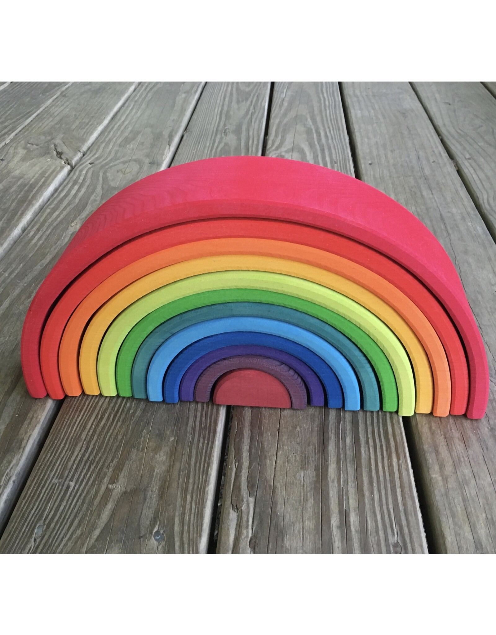 Sale! Rainbow Stacking Tunnel 12pc 38cm - Grimm's. Local Pick up. Reg price: $100