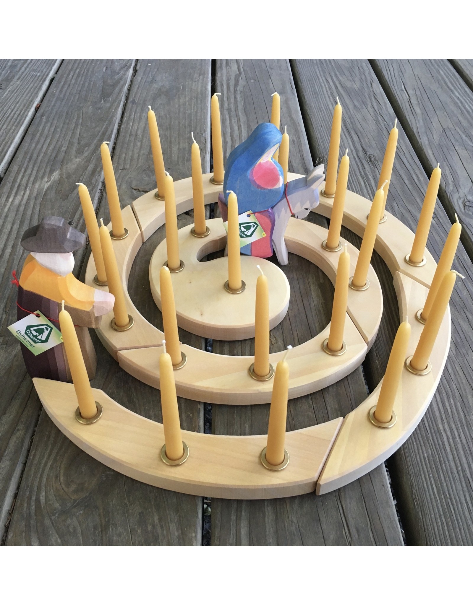 Wooden Advent or Birthday Spiral natural - Grimm's