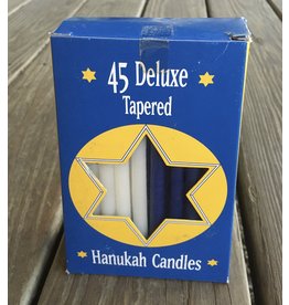 Hanukkah Candles Set - blue & white parafin