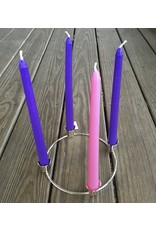 Advent Taper Candle Set 3 purple/1 pink