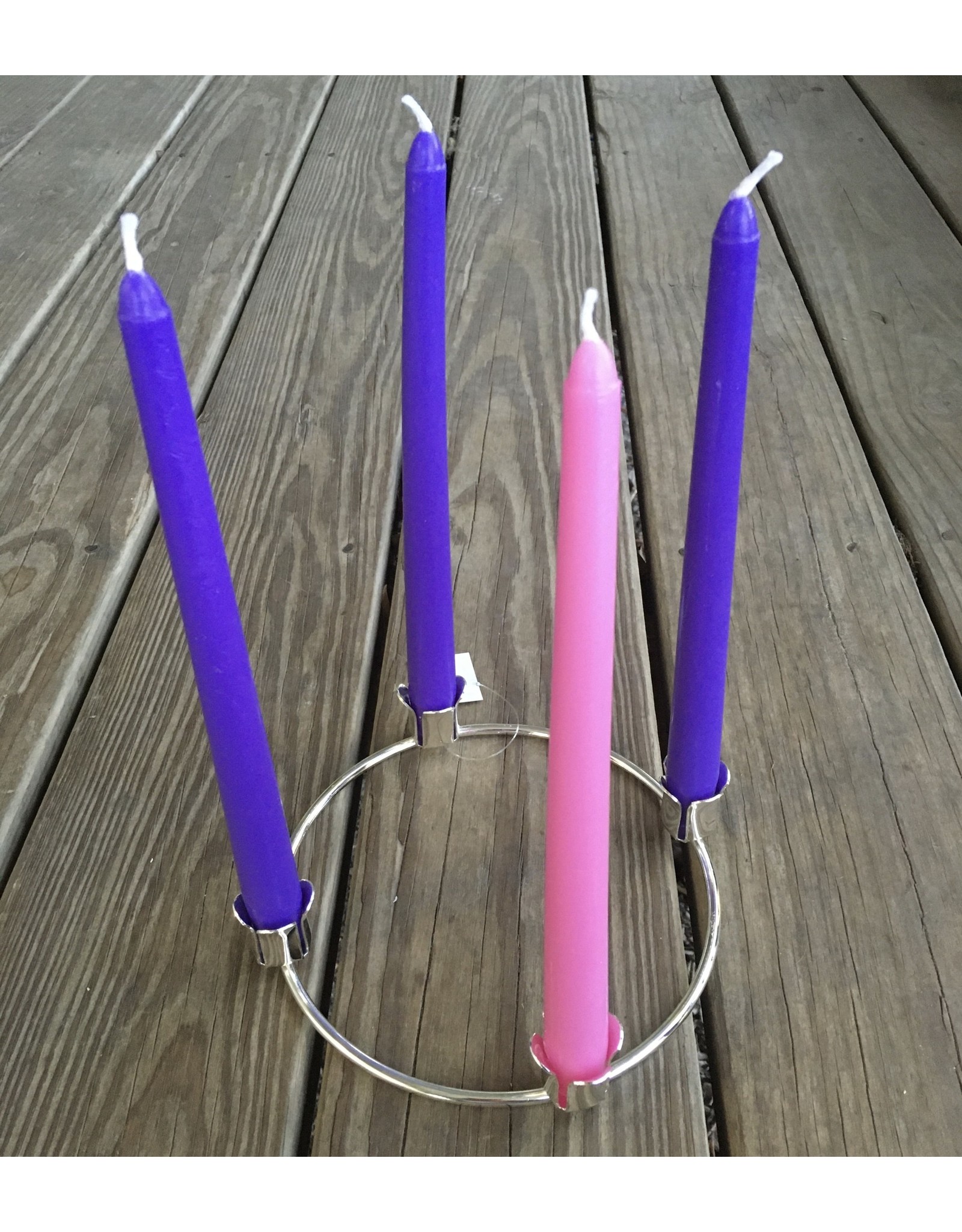 Advent Taper Candle Set 3 purple/1 pink
