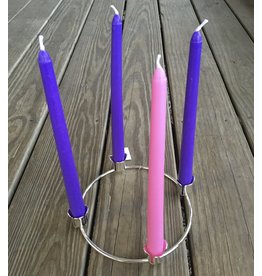 Advent Taper Candle Set 3 purple/1 pink