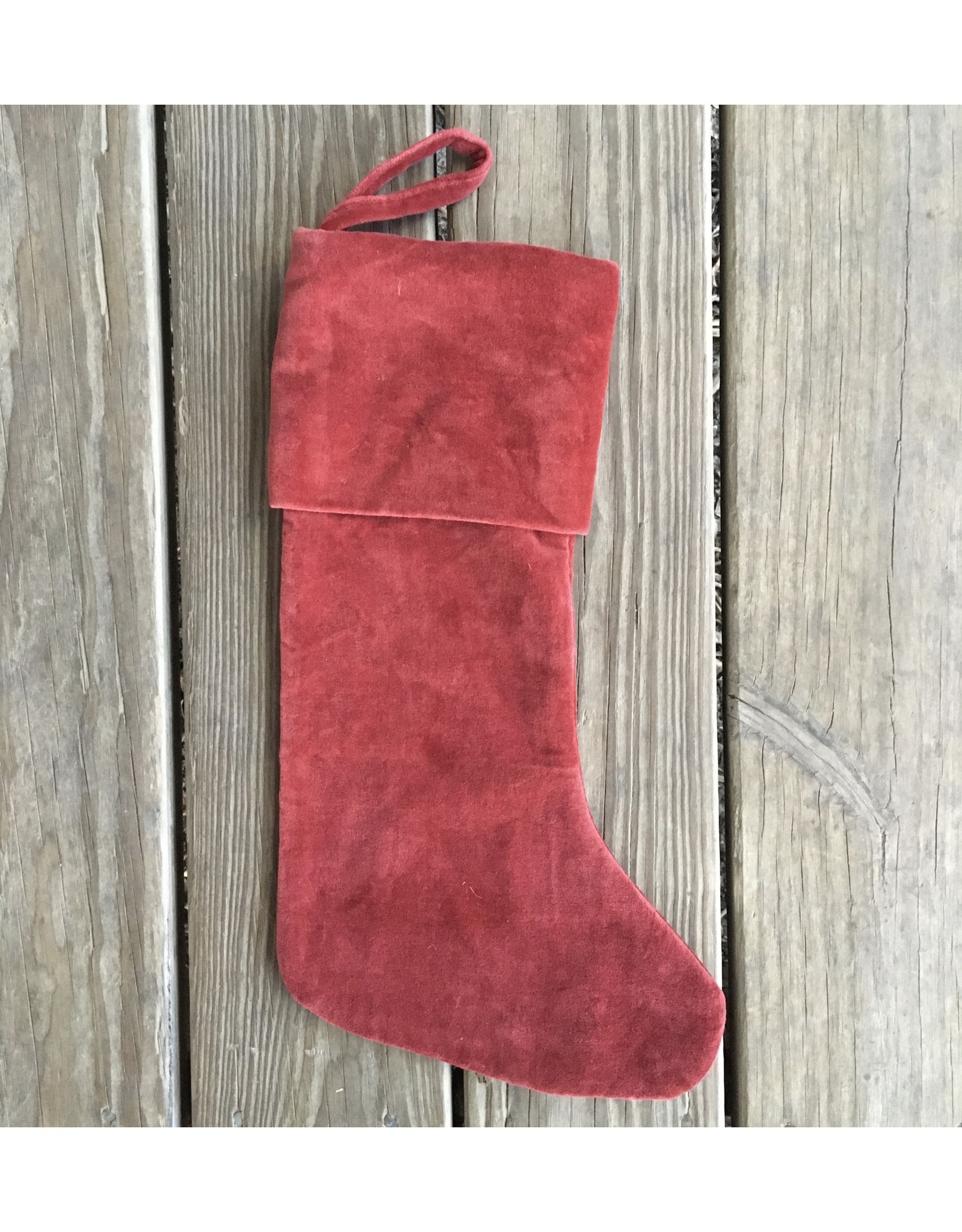Velvet Stocking - Red