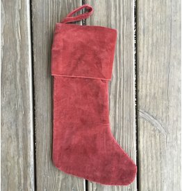 Velvet Stocking - Red