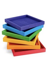 Square Sorting Tray Rainbow Colors - Grimm's