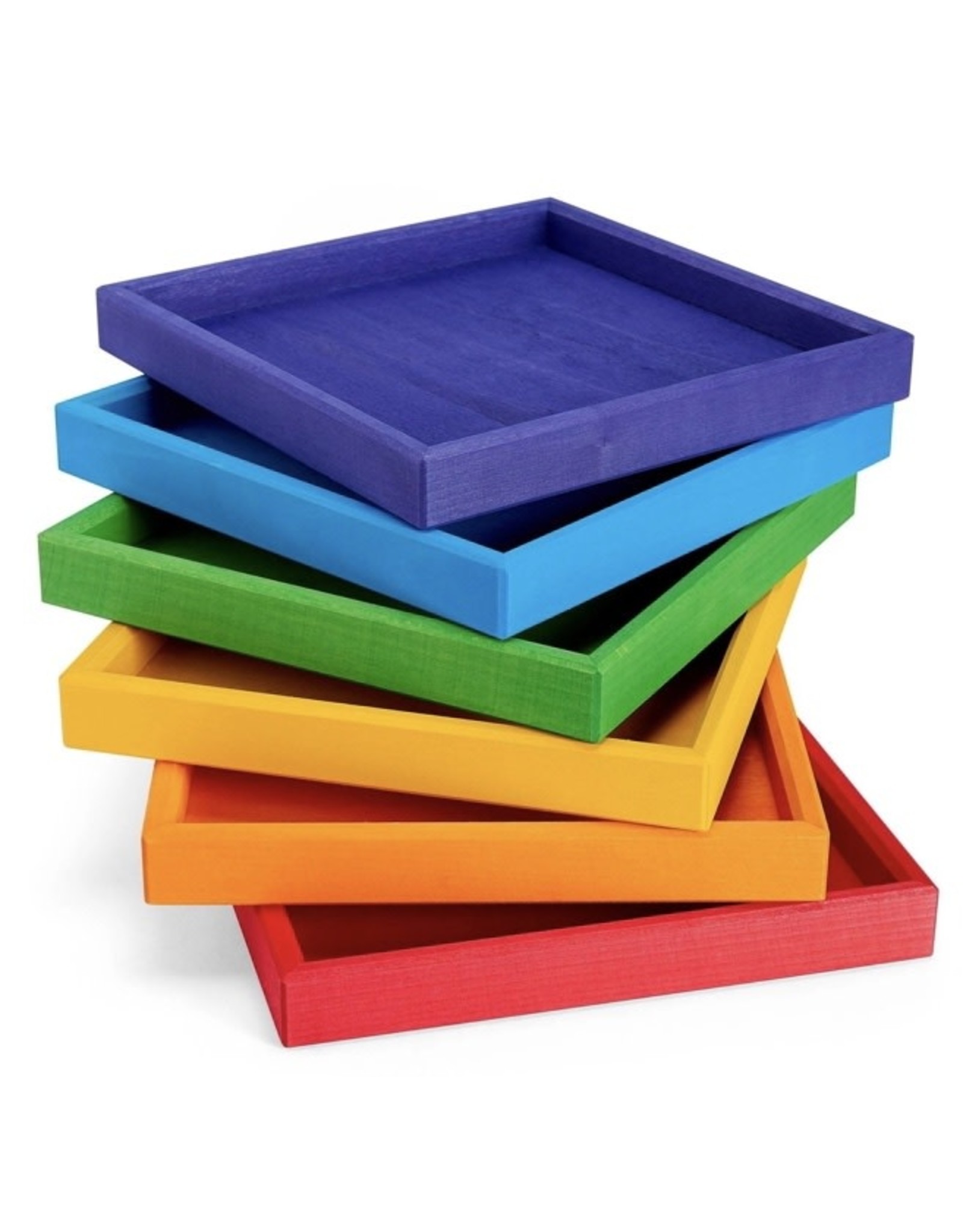Square Sorting Tray Rainbow Colors - Grimm's