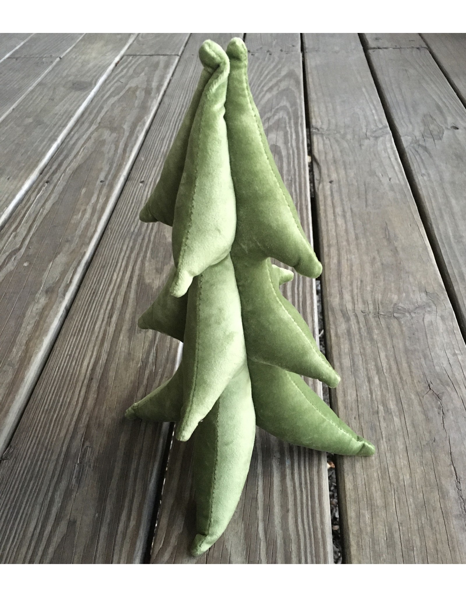 Green Velvet Tree 13"