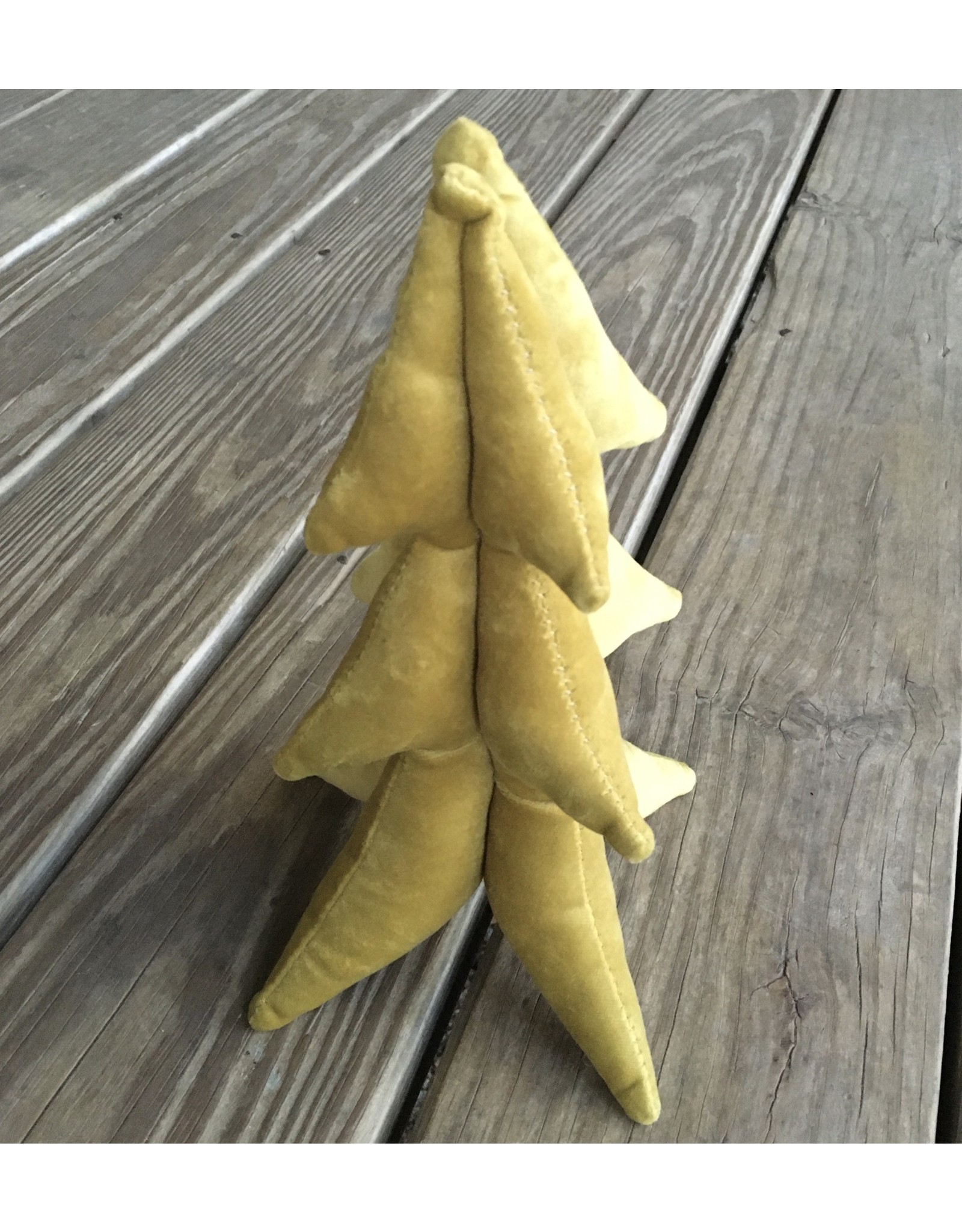 Gold Velvet Tree 9.5"