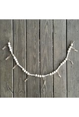 Wooden Garland with Clothes Pins 42"