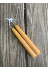 Beeswax Taper Candle Pair 6" x 3/4