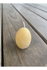 Beeswax Egg  Candle Small 2.5” tall