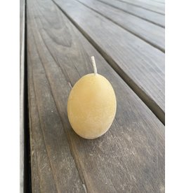 Beeswax Egg  Candle Small 2.5” tall