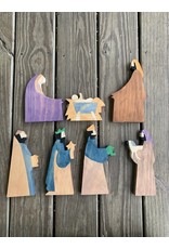 Nativity - large wooden from El Salvador 8” tall